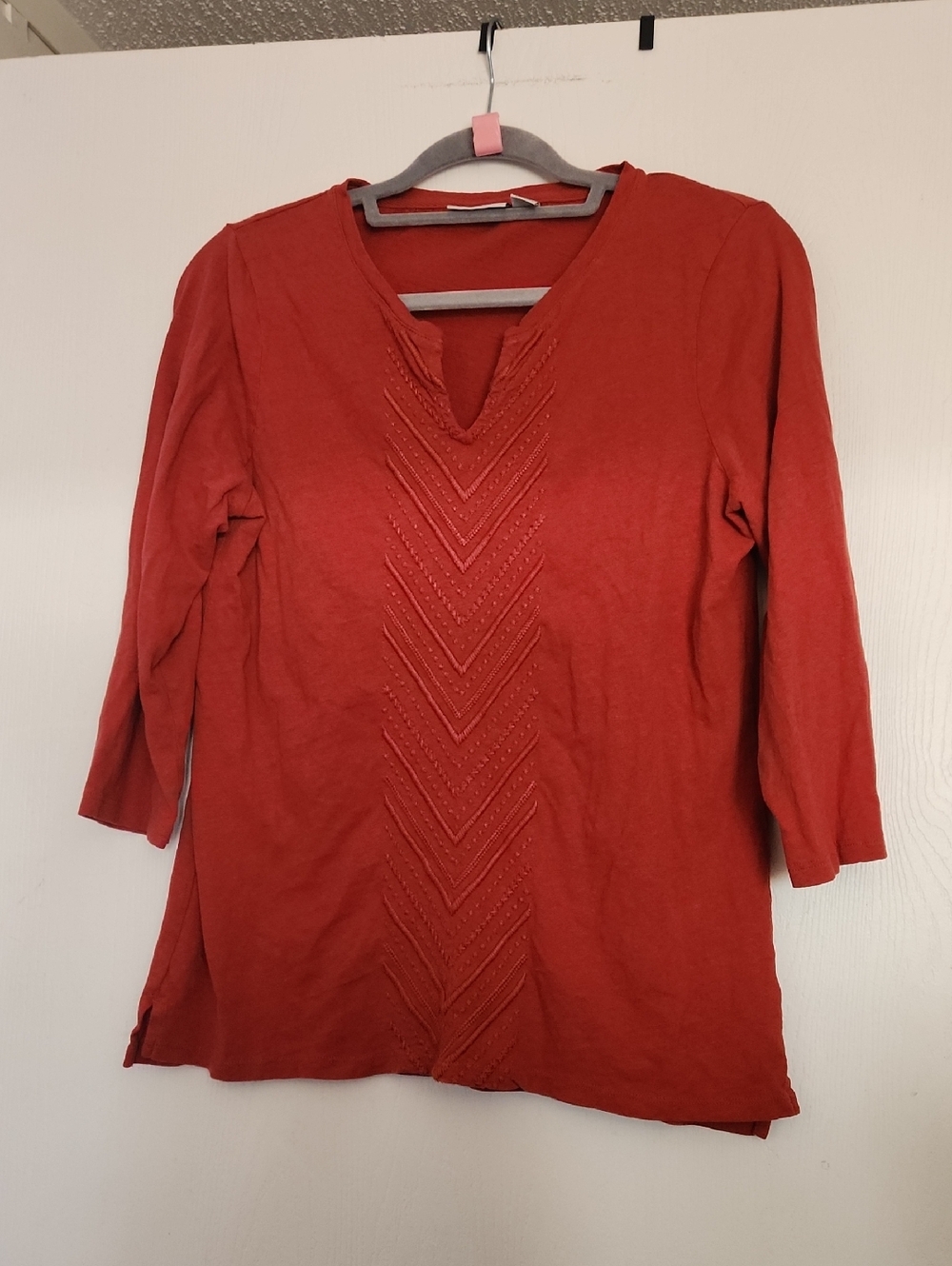L.L.Bean Rust Red Knit Top